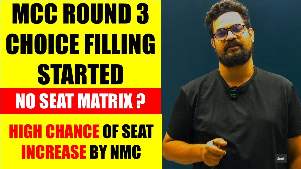 MCC NEET UG Counselling 2025 Round 3: Choice Filling Started , New GMC in round 3