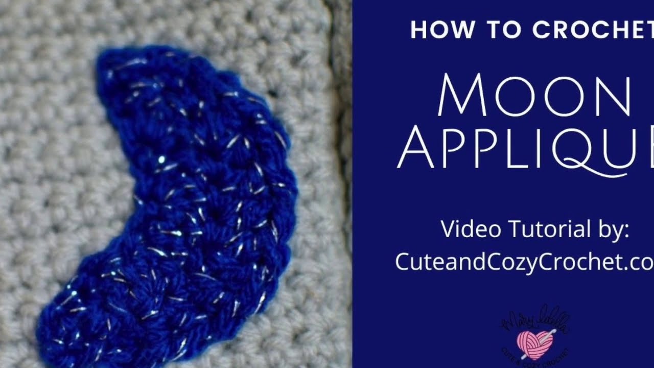 How to Crochet a Crescent Moon Appliqué