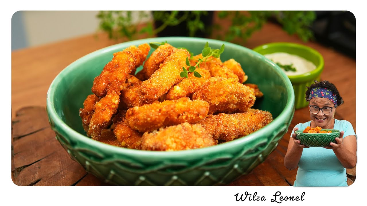 FRANGO EMPANADO NA TAPIOCA E FUBÁ: SUPER CROCANTE, MUITO SABOR E SEM FARINHA DE TRIGO - Wilza Leonel