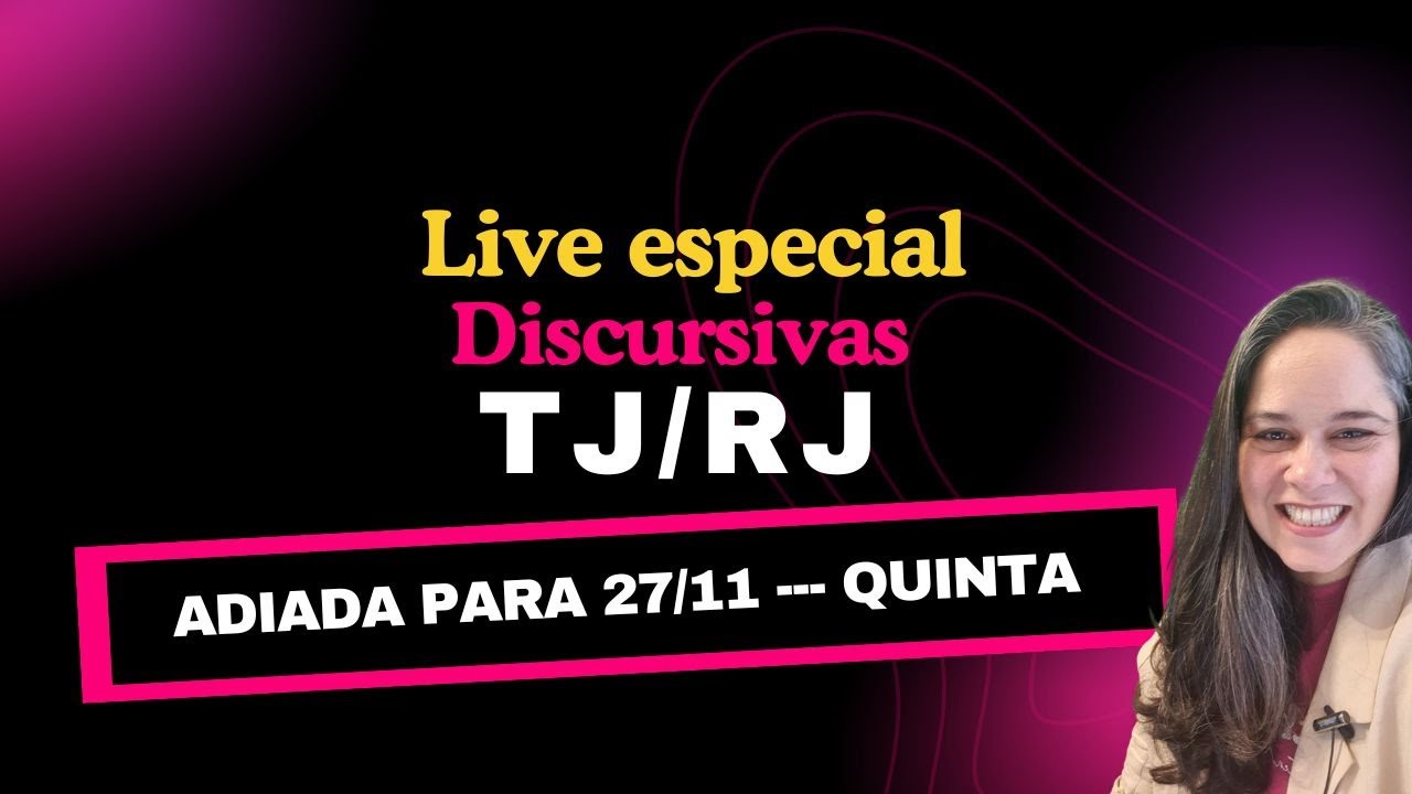 Discursivas FGV TJRJ - O que a banca quer de você? - Live #331