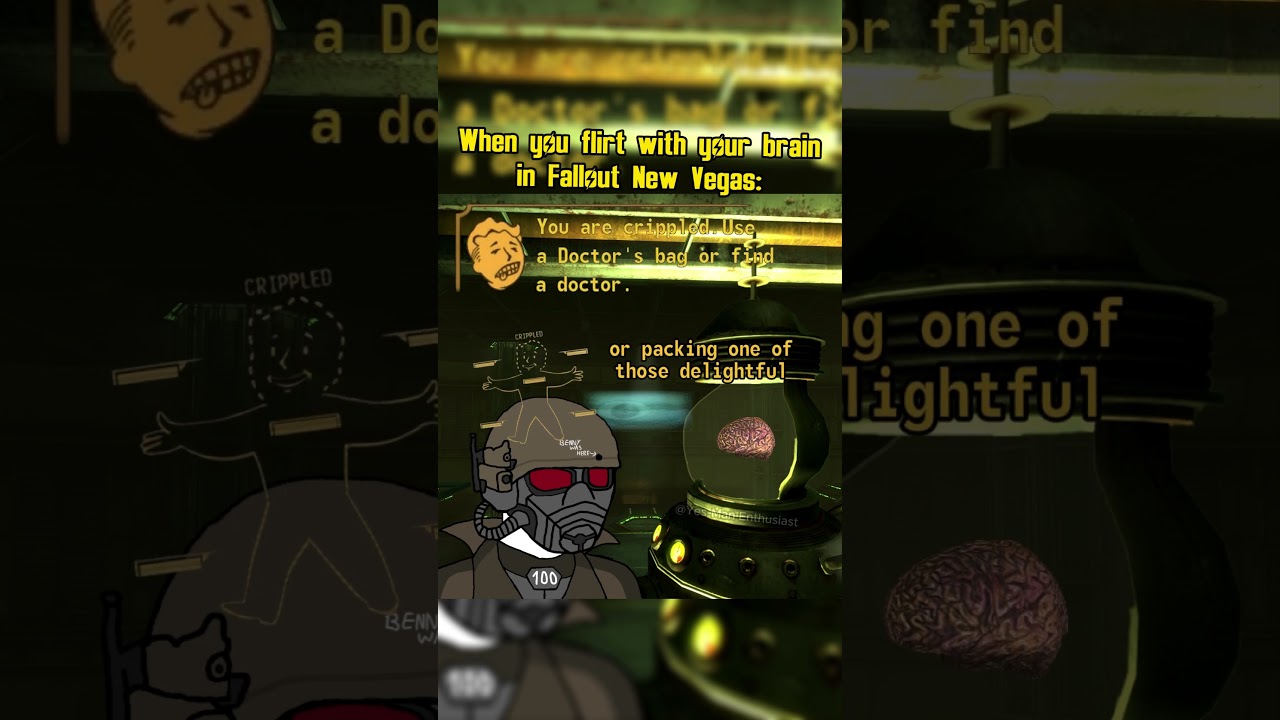 When you flirt with your brain in Fallout New Vegas Old World Blues DLC: #fallout