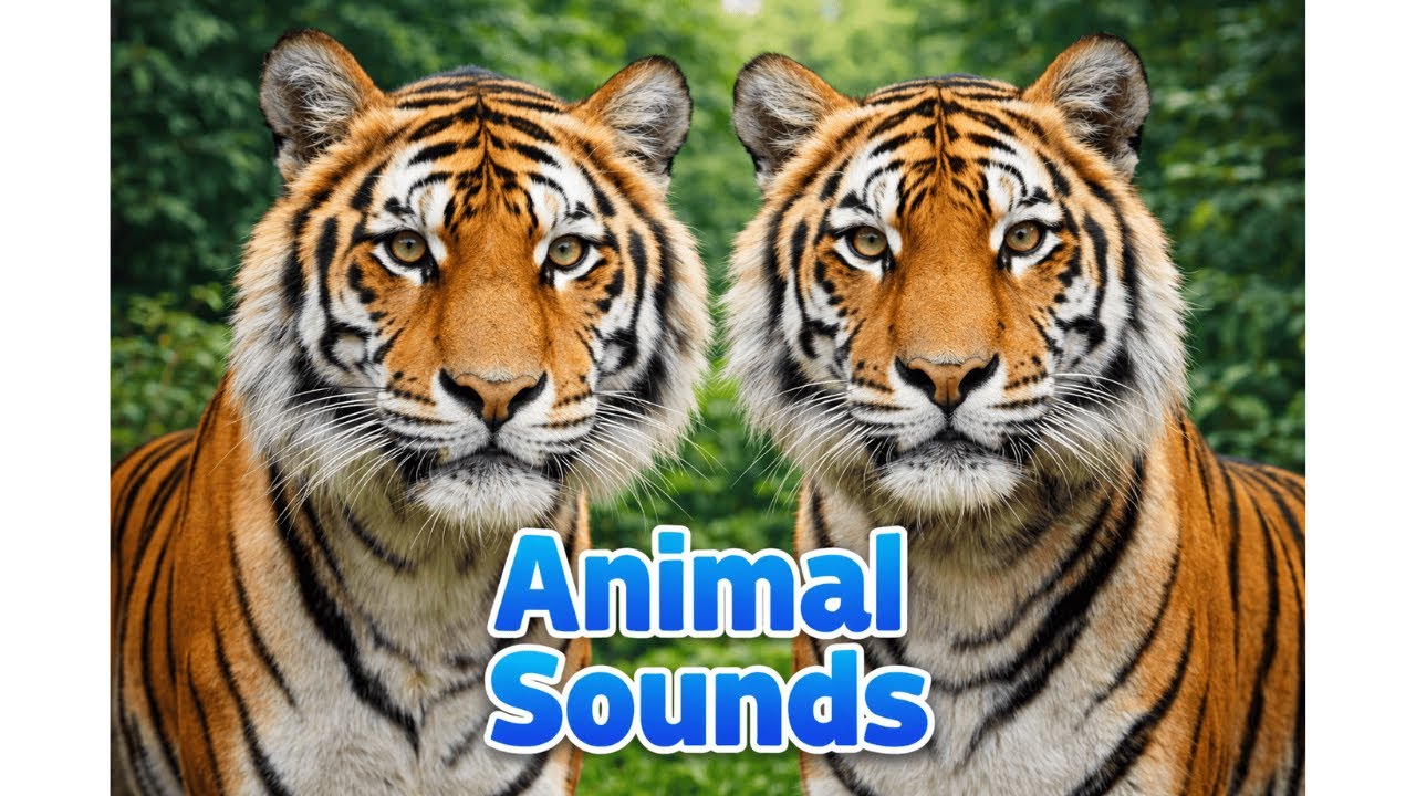 Animal Sounds for Kids🦁🐯 | Learn 20 Animals with Real Photos | Fun Educational Video