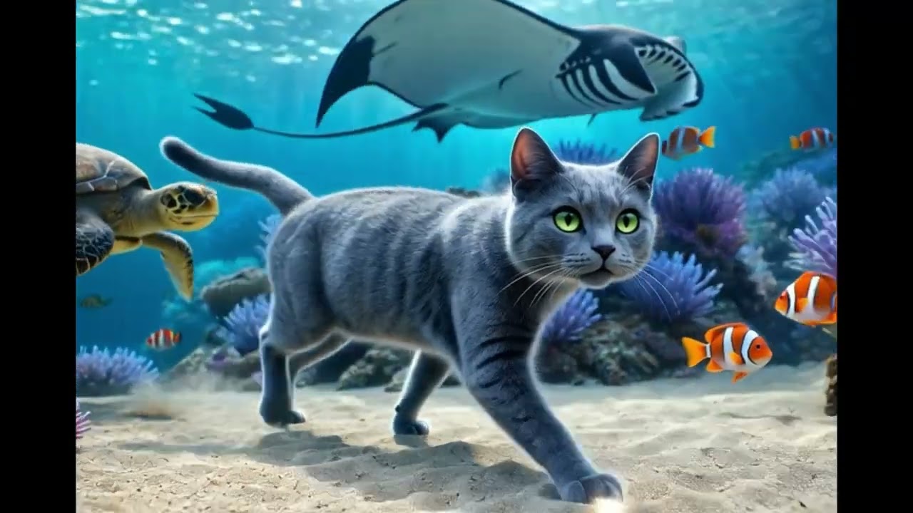 【25分集中】南国の海を爆走する猫と爆速ユーロビート｜Tropical Ocean Cat & Hyper Eurobeat Pomodoro