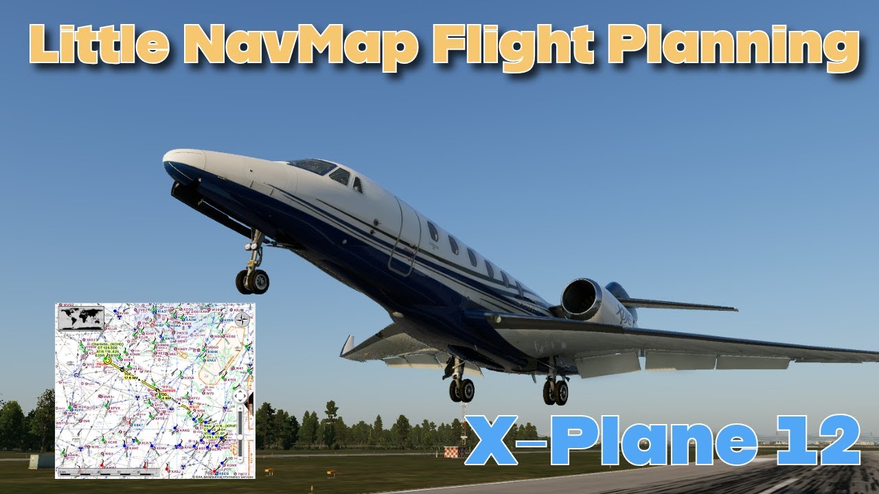 Flight Planning  with Little NavMap to KPHF: Citation X VFR Hop in X-Plane 12