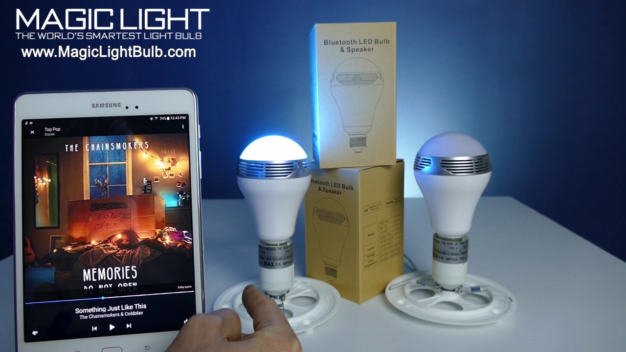 Color Changing Bluetooth Speaker Bulb by MagicLight