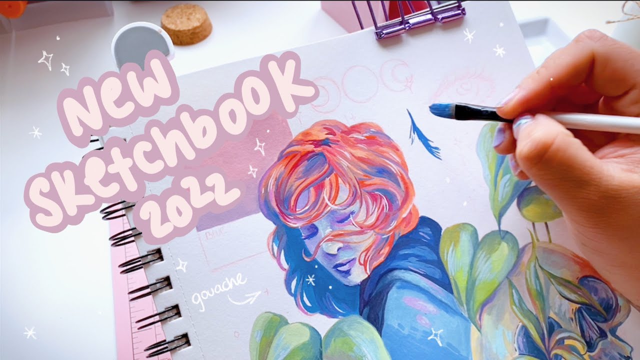 Empezando un nuevo Scketchbook 🎨 gouache