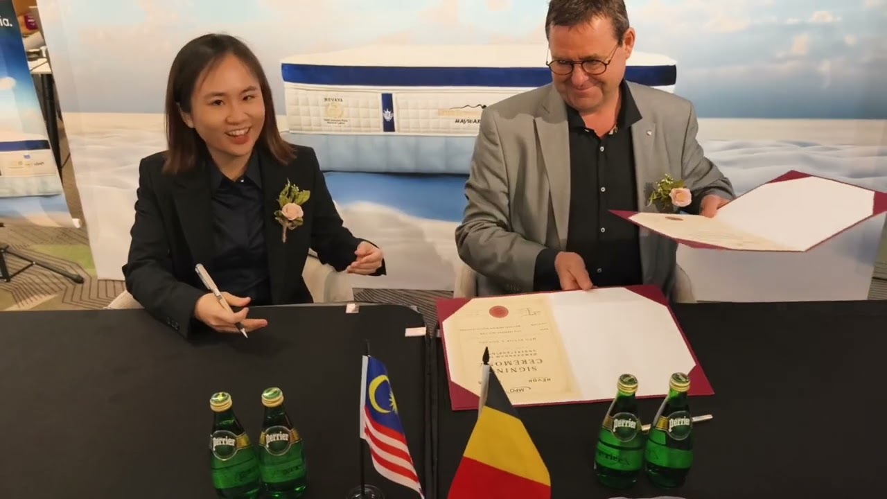 MOU - Malaysia’s Premium Latex Mattress MPO Holdings Partners with Belgium’s Bedding Latex Novaya