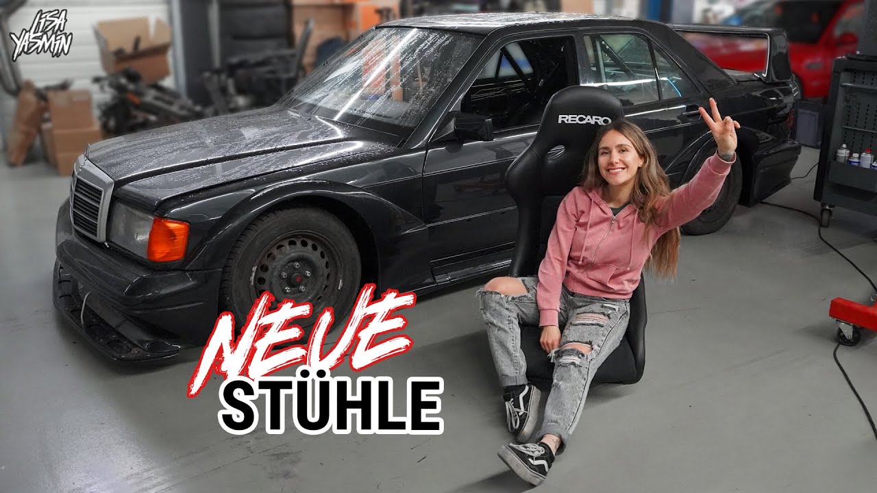Neue Stühle 🪑 Mercedes Benz 190 W201 | Evo 2 Umbau - Teil 26 | Lisa Yasmin
