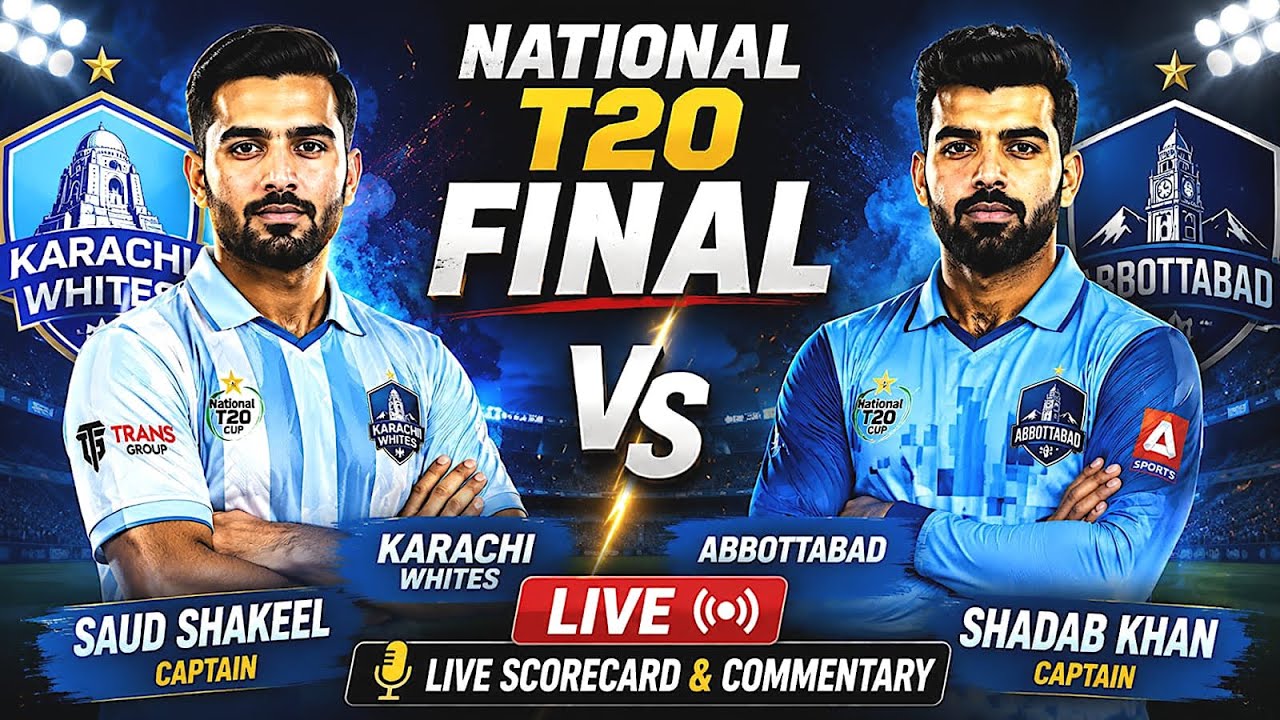 KAR vs ABB LIVE | National T20 Cup Final 2026 | Live Scores & Commentary