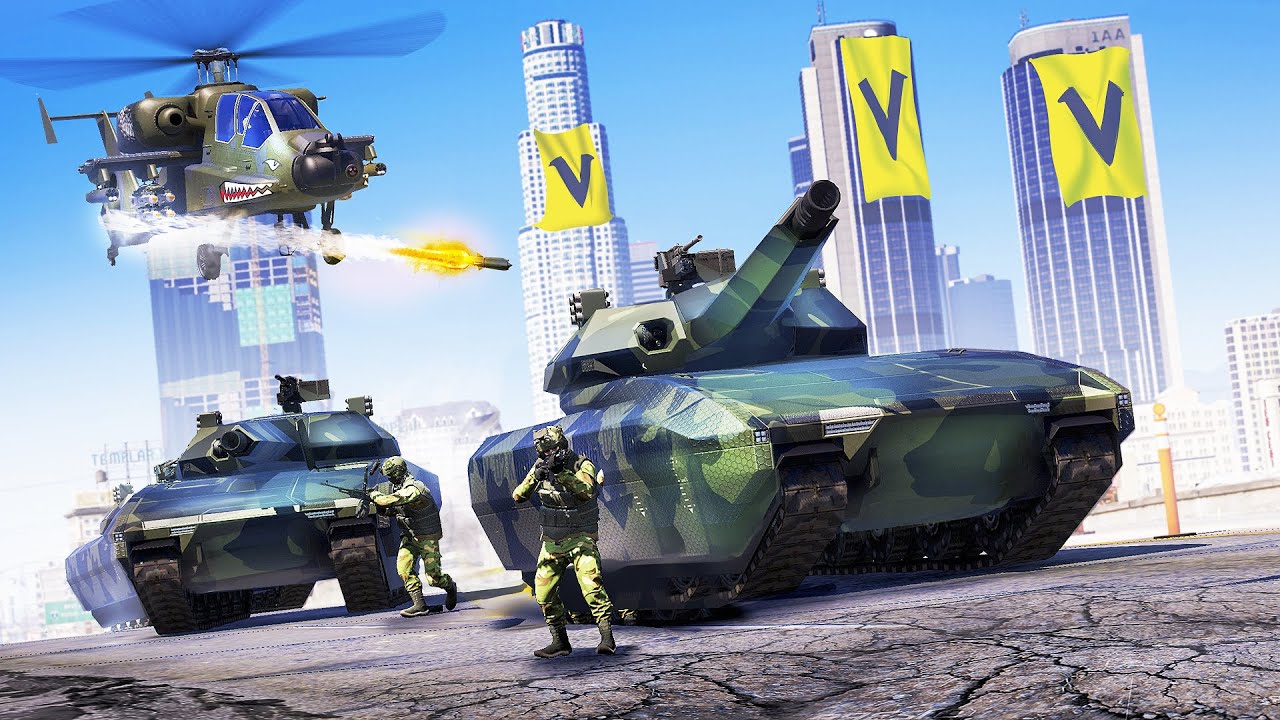 MILITARY UPRISING in GTA 5 Online!