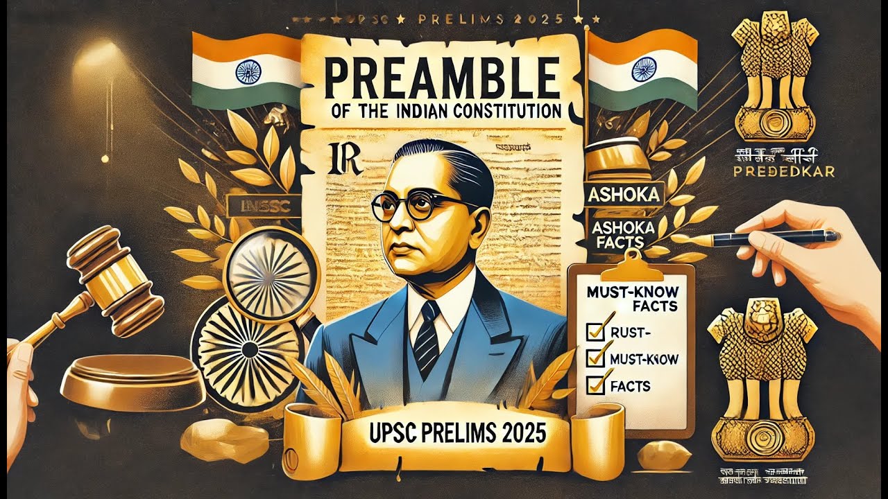 Preamble of the Indian Constitution 🇮🇳 | Must-Know for UPSC Prelims 2025 📖🔥 || UPSC Prelims 2025 🎯🇮🇳
