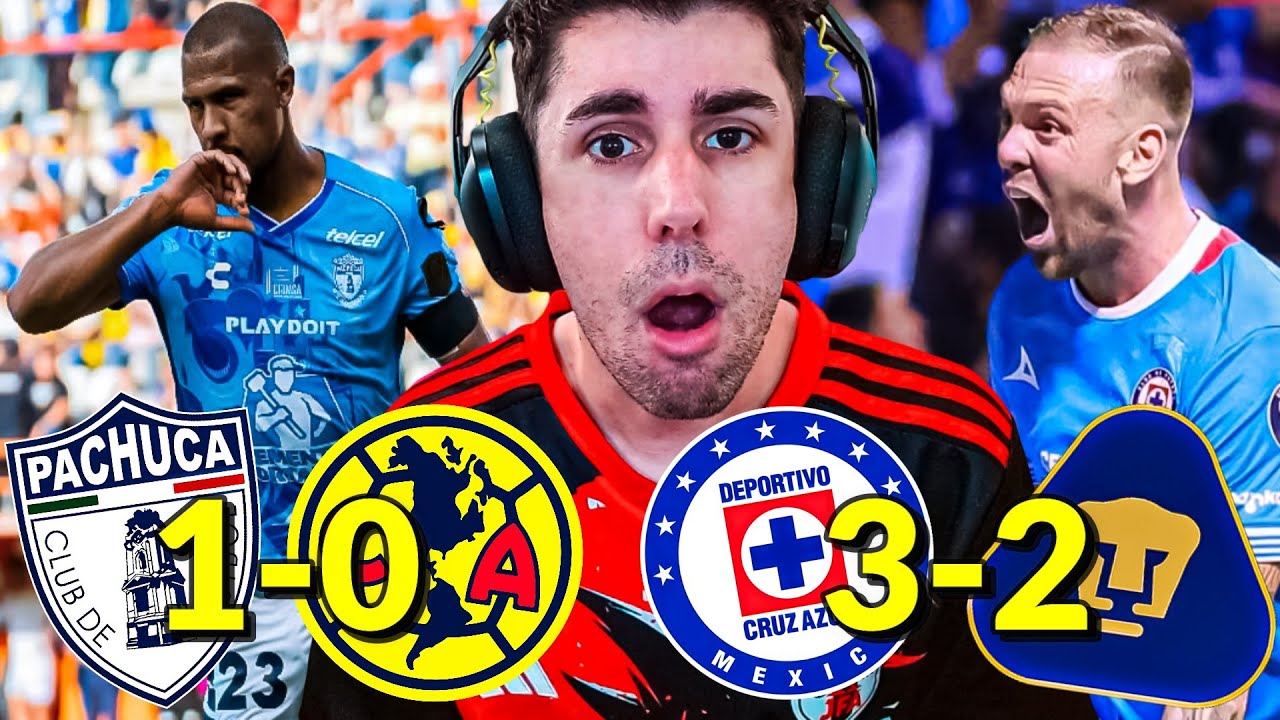 😱 América PIERDE vs Pachuca. Cruz Azul se impone a Pumas 🔥