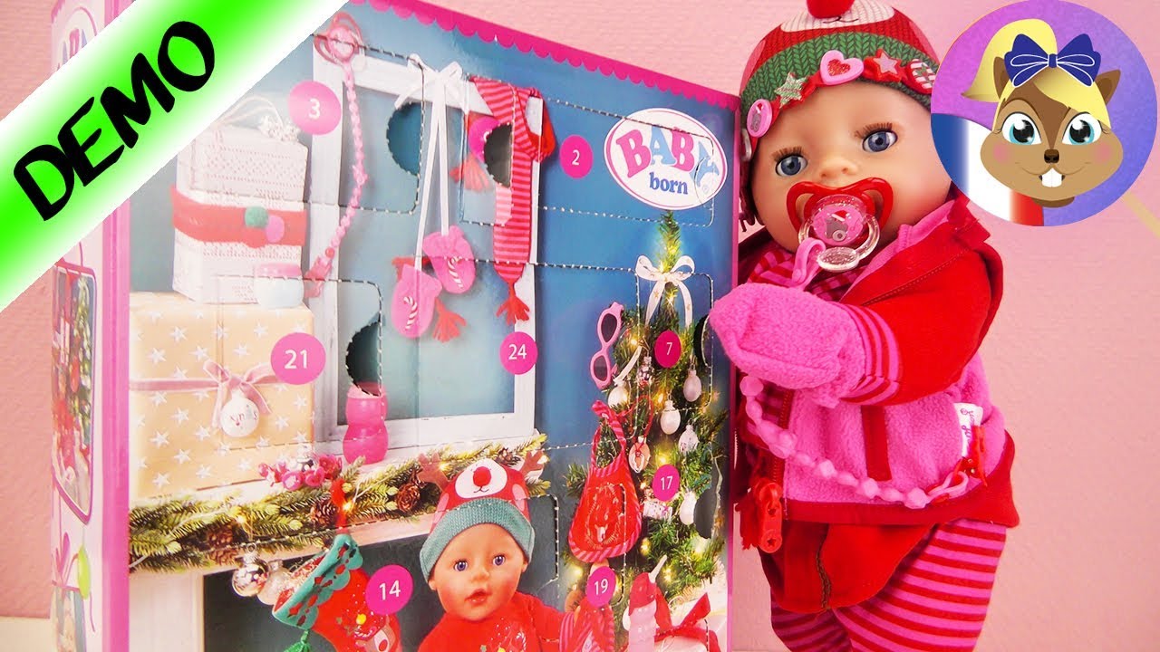 Calendrier de l'Avent Baby Born 2018 - Une tenue de Noël complète - Nous ouvrons les 24 portes