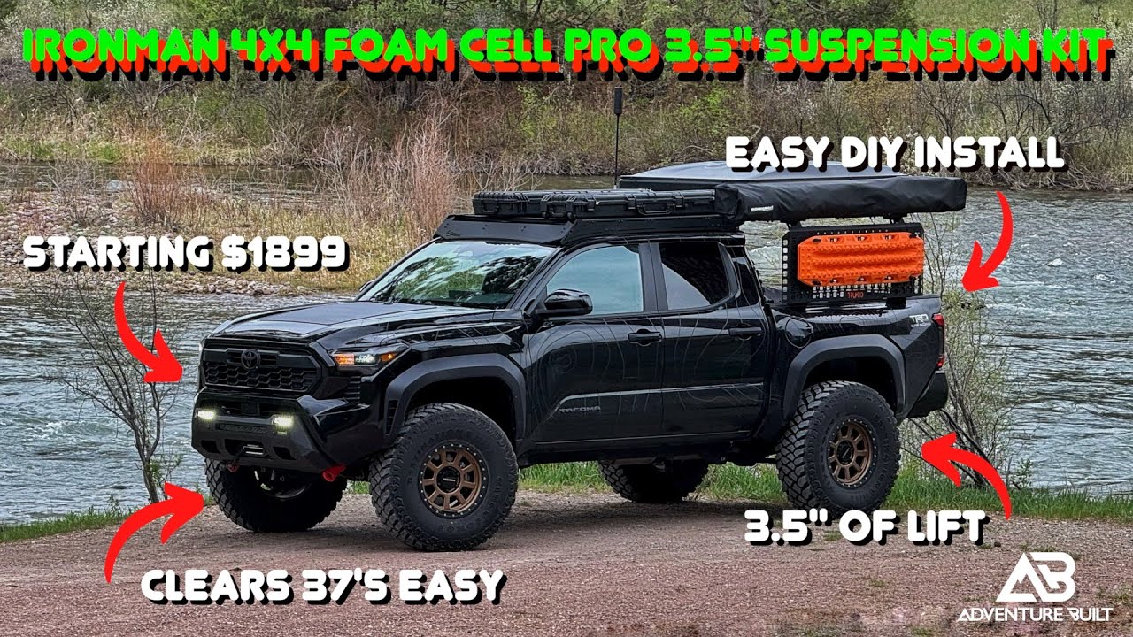 Best NEW OffRoad Suspension 2024 Toyota Tacoma Ironman 4x4 Foam Cell Pro Install and Impressions