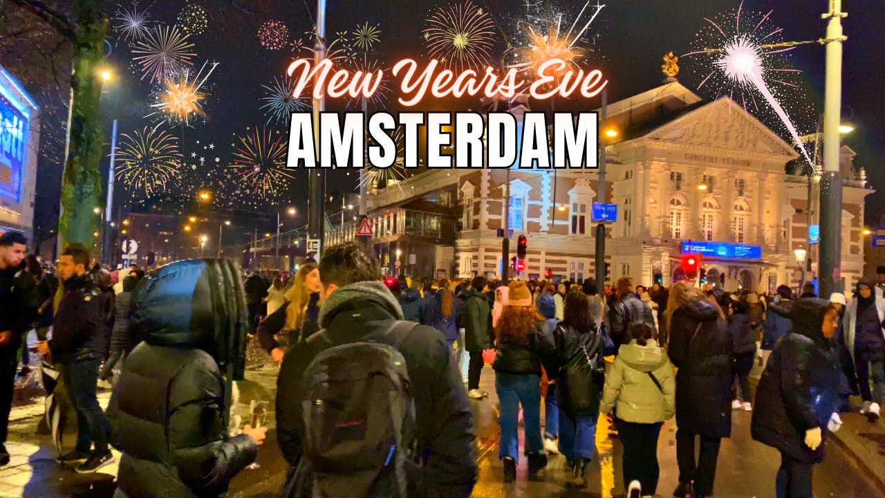🎇 AMSTERDAM NEW YEARS EVE 2024 ft. After Party & Street fireworks Museumplein 🇳🇱