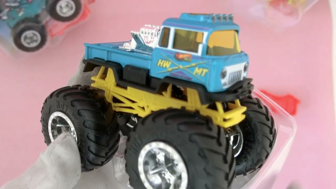 ASMR Hot Wheels Monster Trucks 1999 Nissan Skyline GT-R & Jeep FC