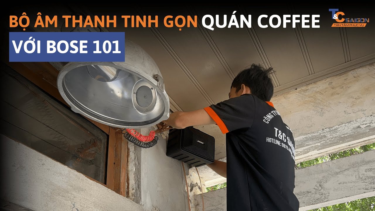 Bộ Loa cho quán cafe Bose 101 nhỏ gọn, tinh tế | T&C Sài Gòn Audio | Hotline 0978445202