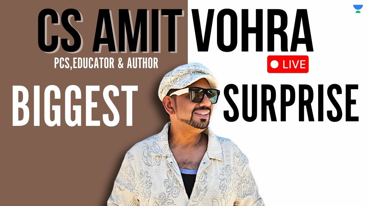 BIGGEST SURPRISE 2026 | CS EXECUTIVE JUNE & DEC 26 | CS AMIT VOHRA | UNACADEMY