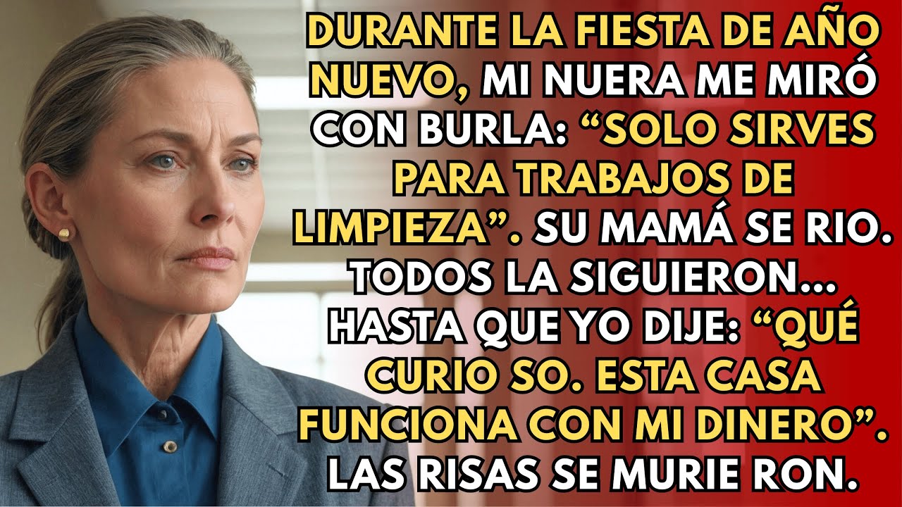 Durante La Fiesta De Año Nuevo, Mi Nuera Dijo: “Solo Sirves Para Limpieza”. Su Madre Se Rió