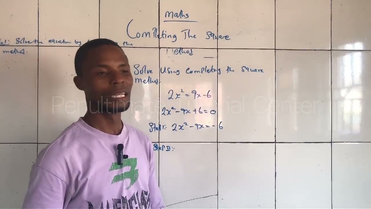 Complete the square method 