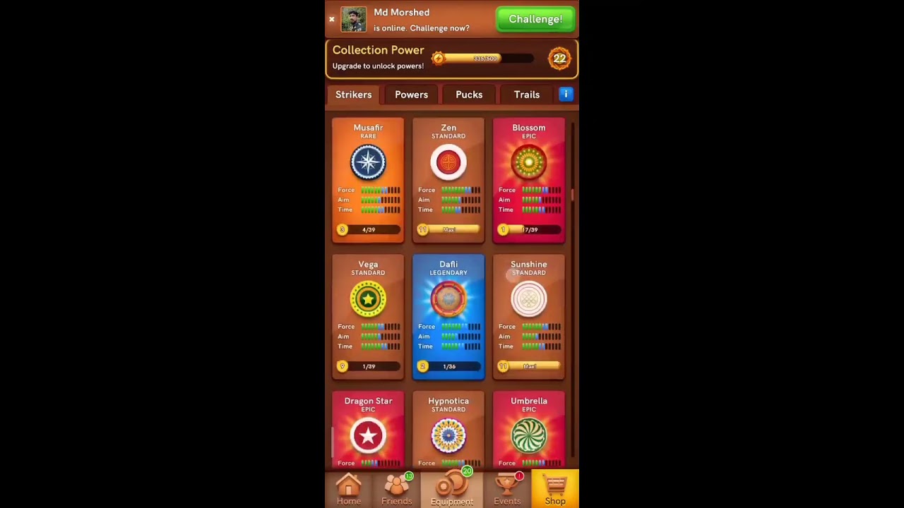 My Carrom Pool I'd Collection#carrompool#collection