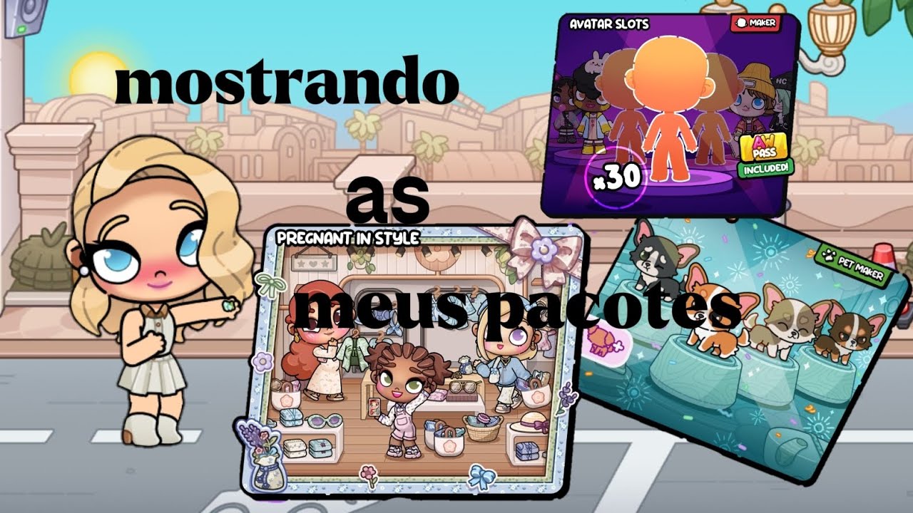 🎀 mostrando meus pacotes #asthetic #avatarworld 🎀