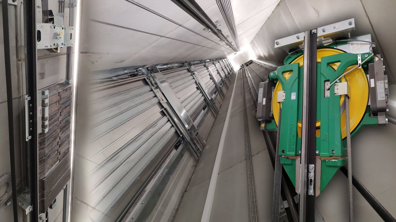 2 NEW FAST KONE MonoSpace 500DX (EcoDisc) MRL Lifts in Car Park