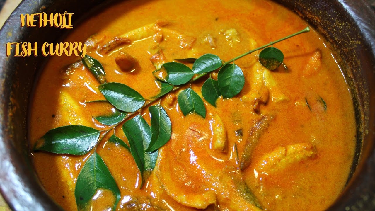 NETHOLI/NETHILI  FISH CURRY WITH COCONUT/NETHOLI FISH KULAMBU