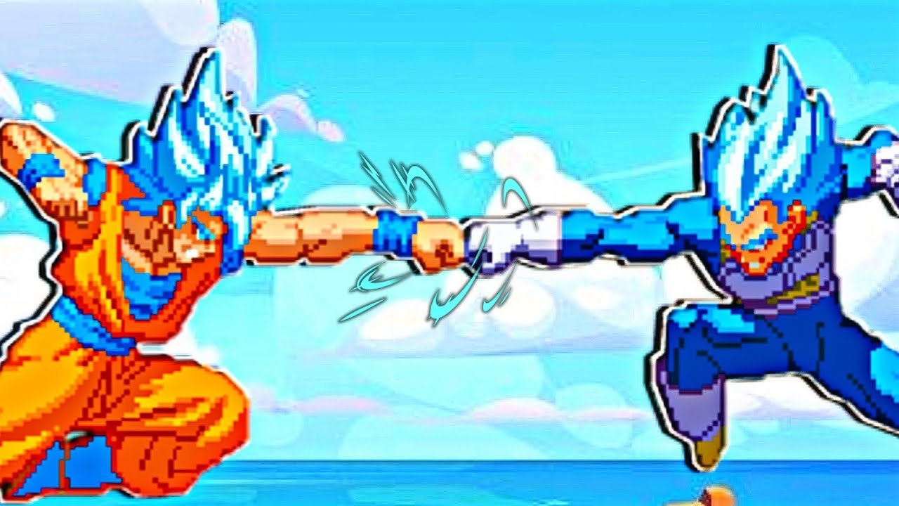 GOKU OP VS TODAS AS TRANSFORMA&Ccedil;&Otilde;ES DO VEGETA NO MUGEN!