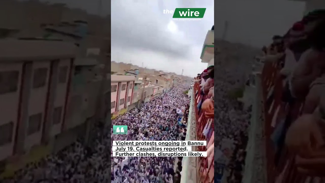 Bannu Protest against Pakistan Army turned Riots #Bannu #Pakistan #Riots #PTI
