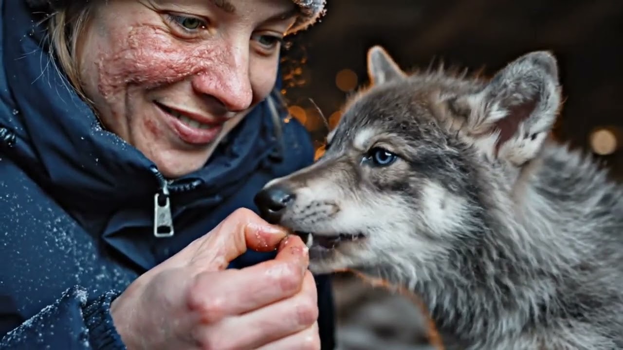 FROZEN and ALONE | She Discovers a WOLF PUP Abandoned in the Blizzard