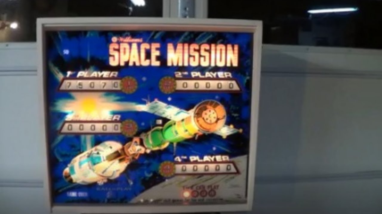 SPACE MISSION PINBALL MACHINE - BY WILLIAMS 1976