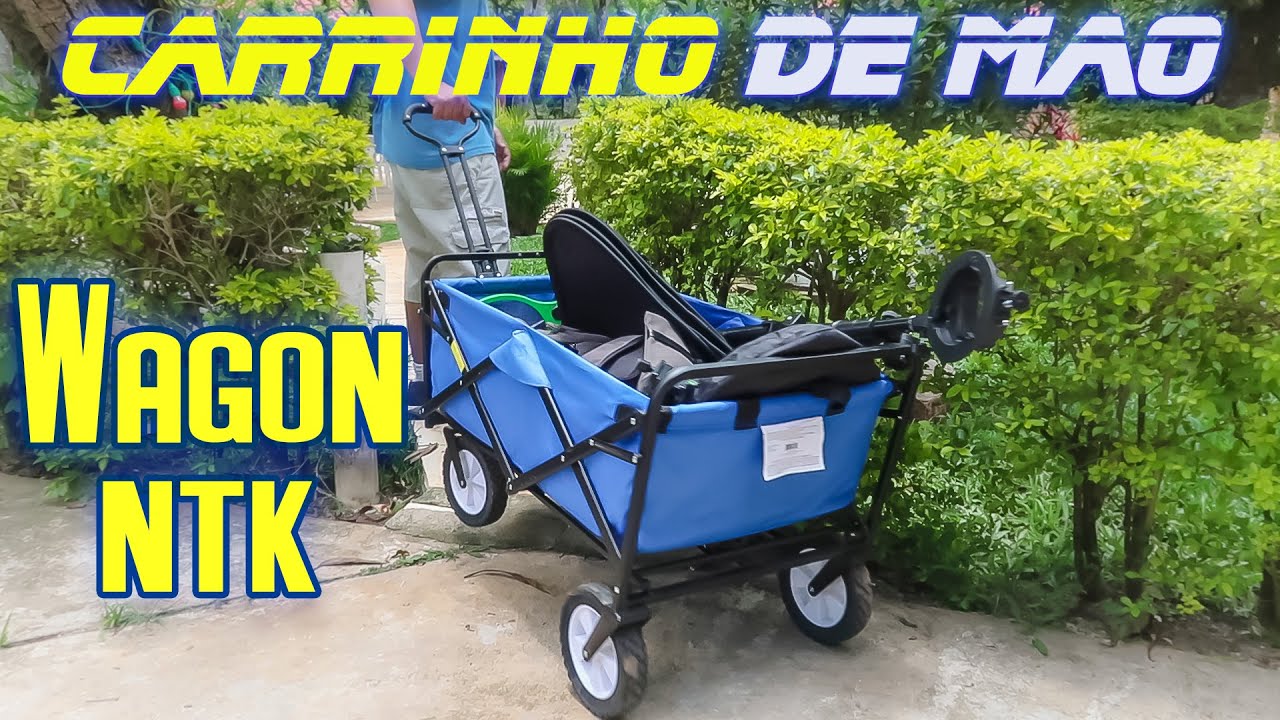 Carrinho dobrável portátil Wagon Nautika Carregue seus equipamentos com praticidade | Vale a pena?