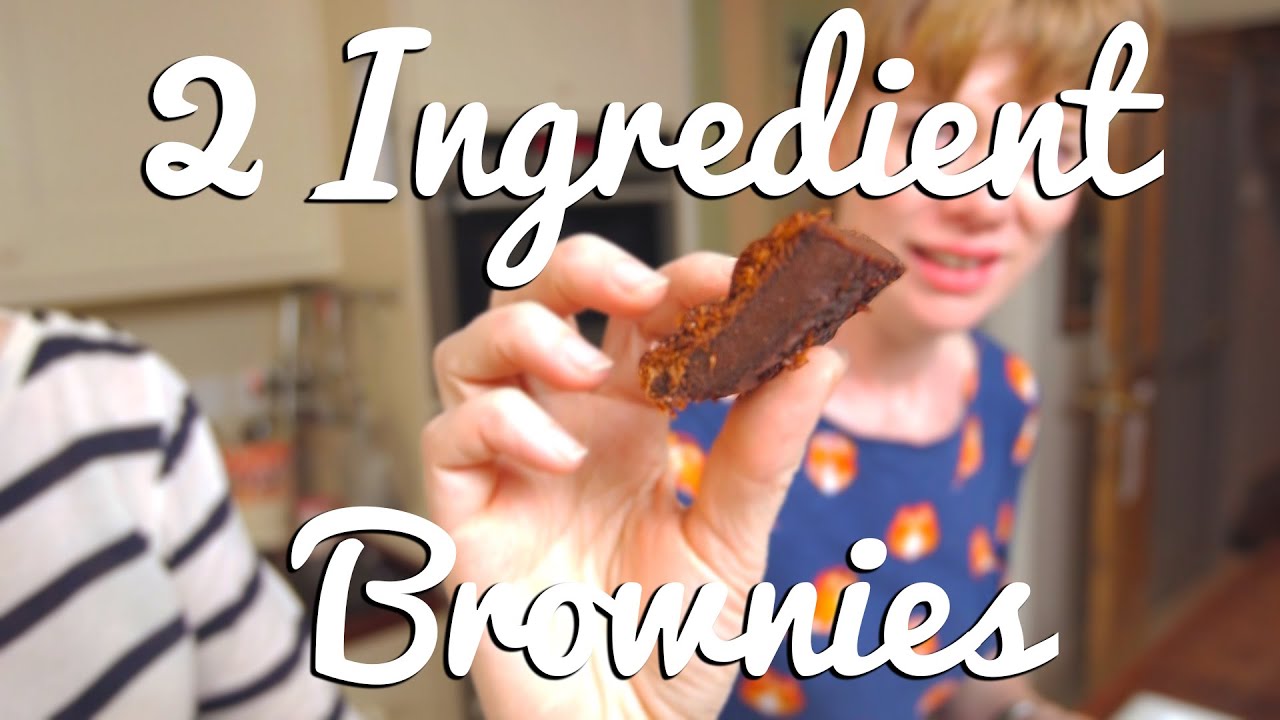 Gluten-Free Two Ingredient Nutella Brownies - Crumbs