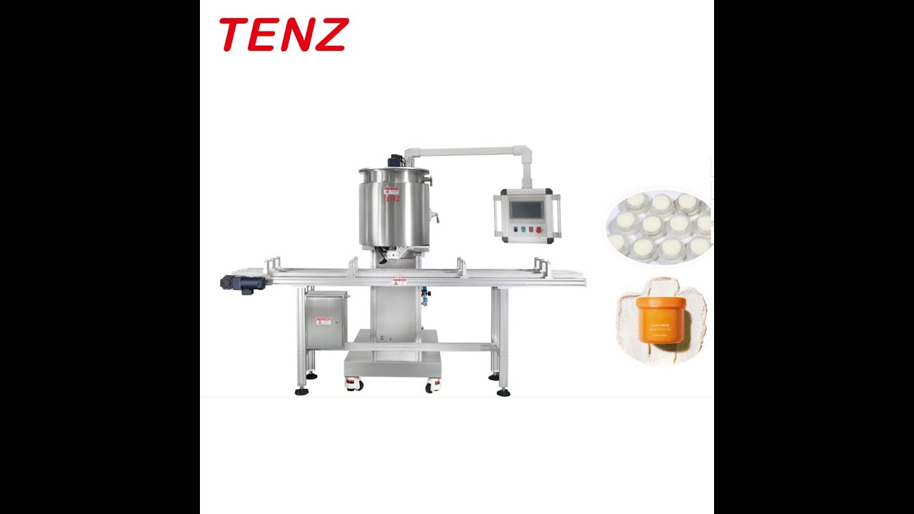 TENZ Double Nozzle Hot Filling Machine For Petroleum Jelly Vaseline Cream Gel Lotion And Deodorant