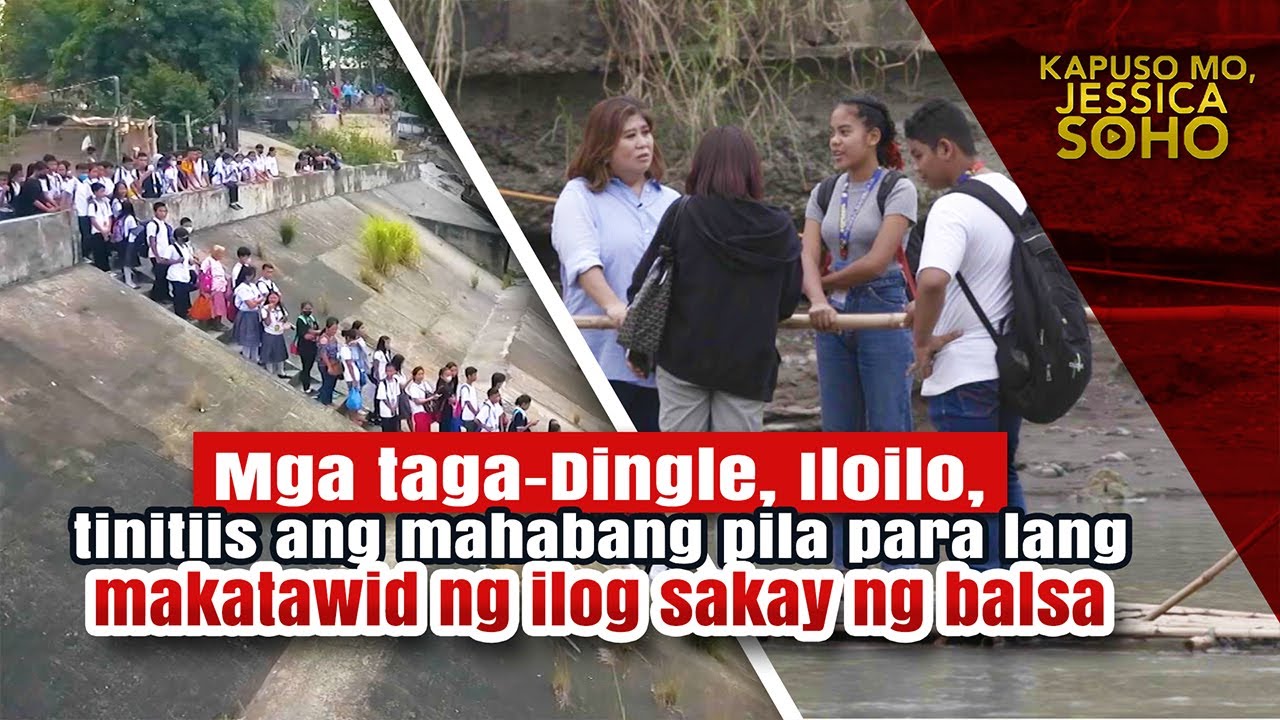 Mga taga-Dingle, Iloilo, tinitiis ang mahabang pila para makatawid ng ilog | Kapuso Mo, Jessica Soho