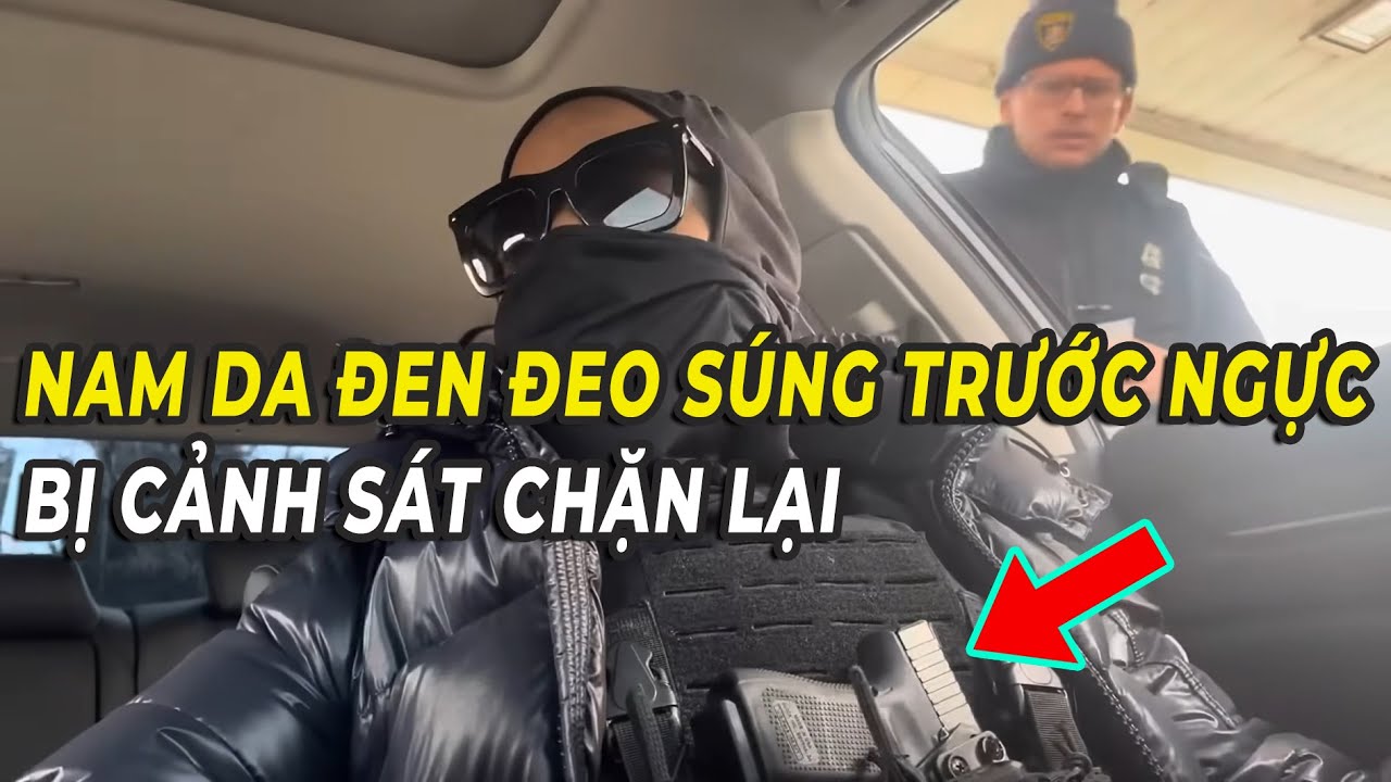 Cảnh sát chặn người đàn ông da đen được trang bị vũ khí hạng nặng. Hai bên hòa làm một ?