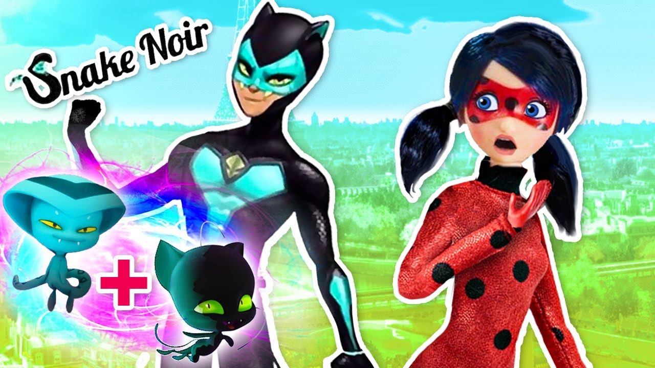 🐾 CAT NOIR ➕ VIPERION 🐍 = Snake Noir 🐞 LADYBUG Fusión - Juguetes Fantásticos
