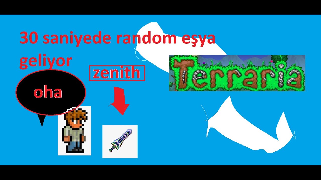 30SANİYEDE RANDOM EŞYA GELİYOR!!! I Terraria I