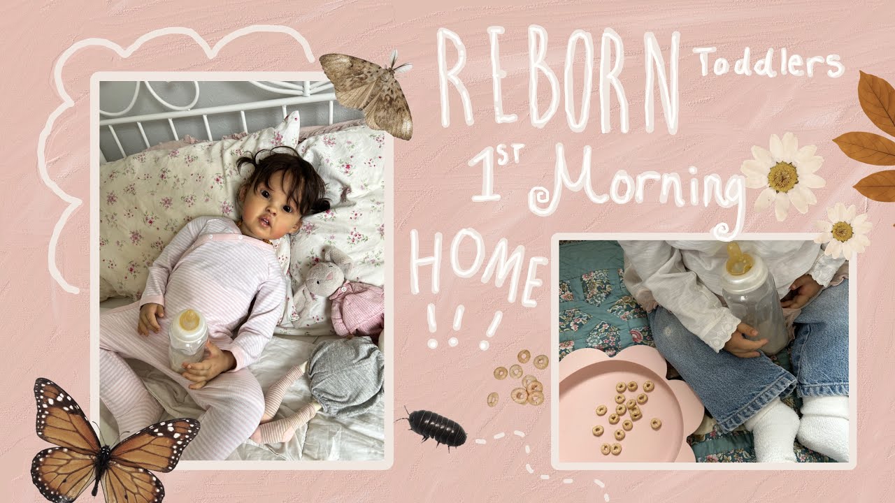 Reborn toddlers first morning home! 🩰👧🏽🍼Slow and soft reborn morning routine 