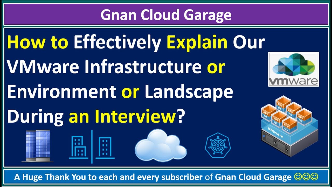 How to Explain Our VMware Infrastructure or Environment or Landscape During an Interview?