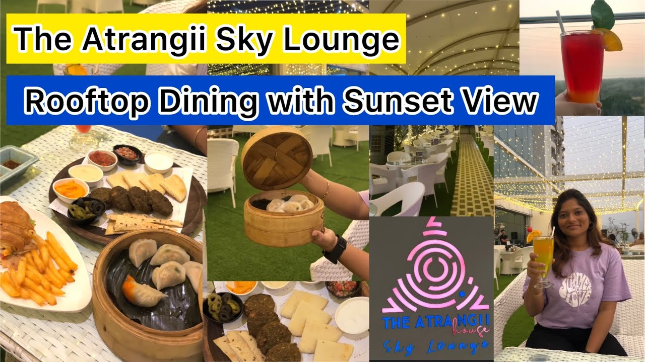 ATRANGII SKY LOUNGE 😍 | Sanpada Navi Mumbai | Sky View Cafe | Best Cafe In Mumbai | Nonveg | Veg
