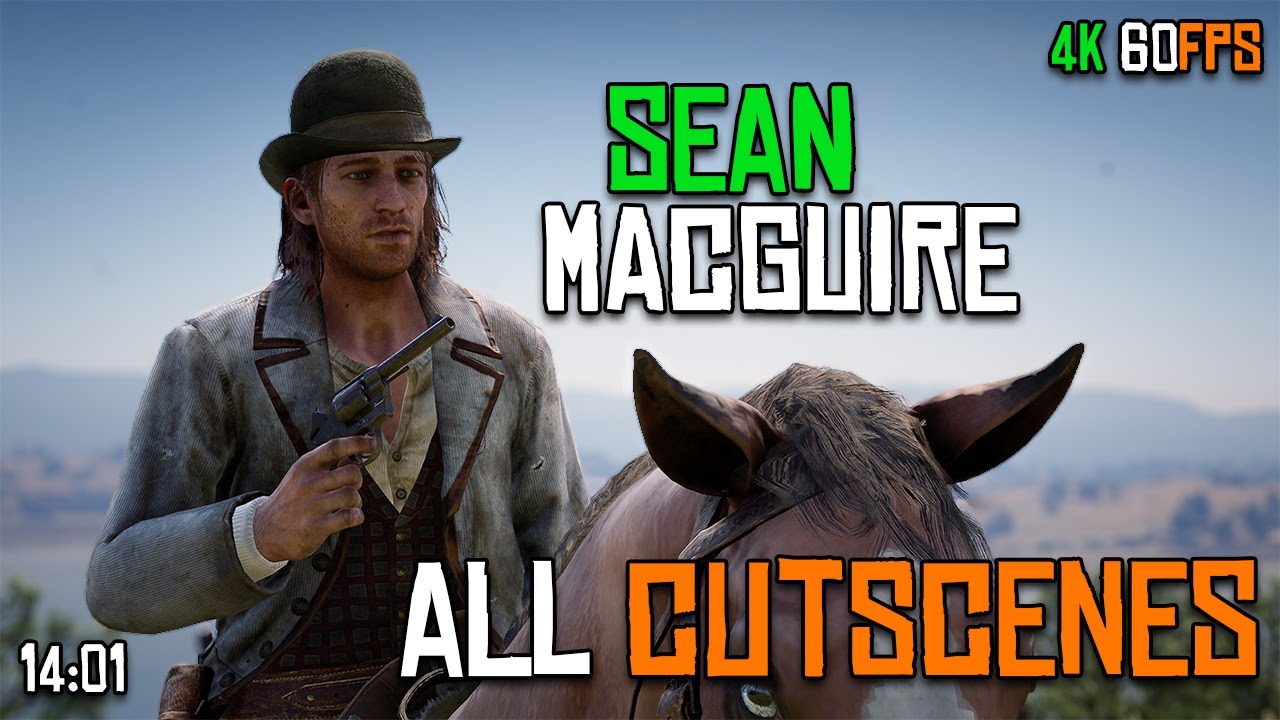All Sean MacGuire Cutscenes RDR2 | 4K 60FPS