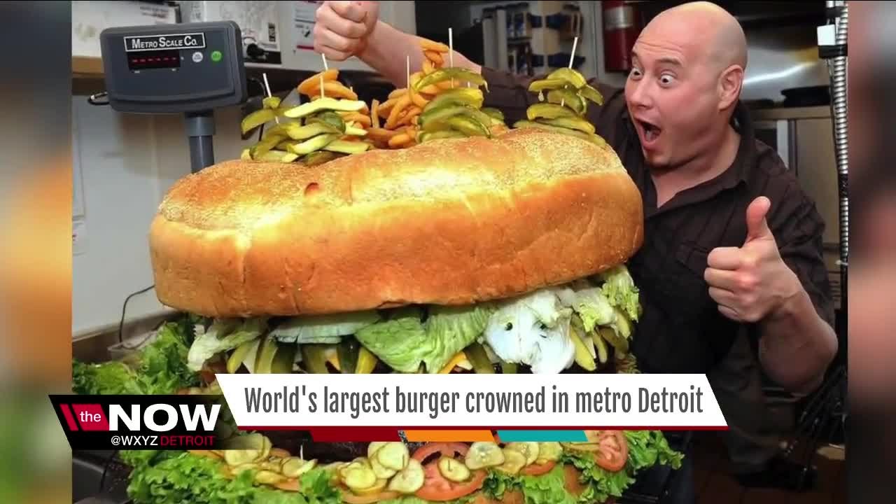 World's largest burger crowned in metro Detroit