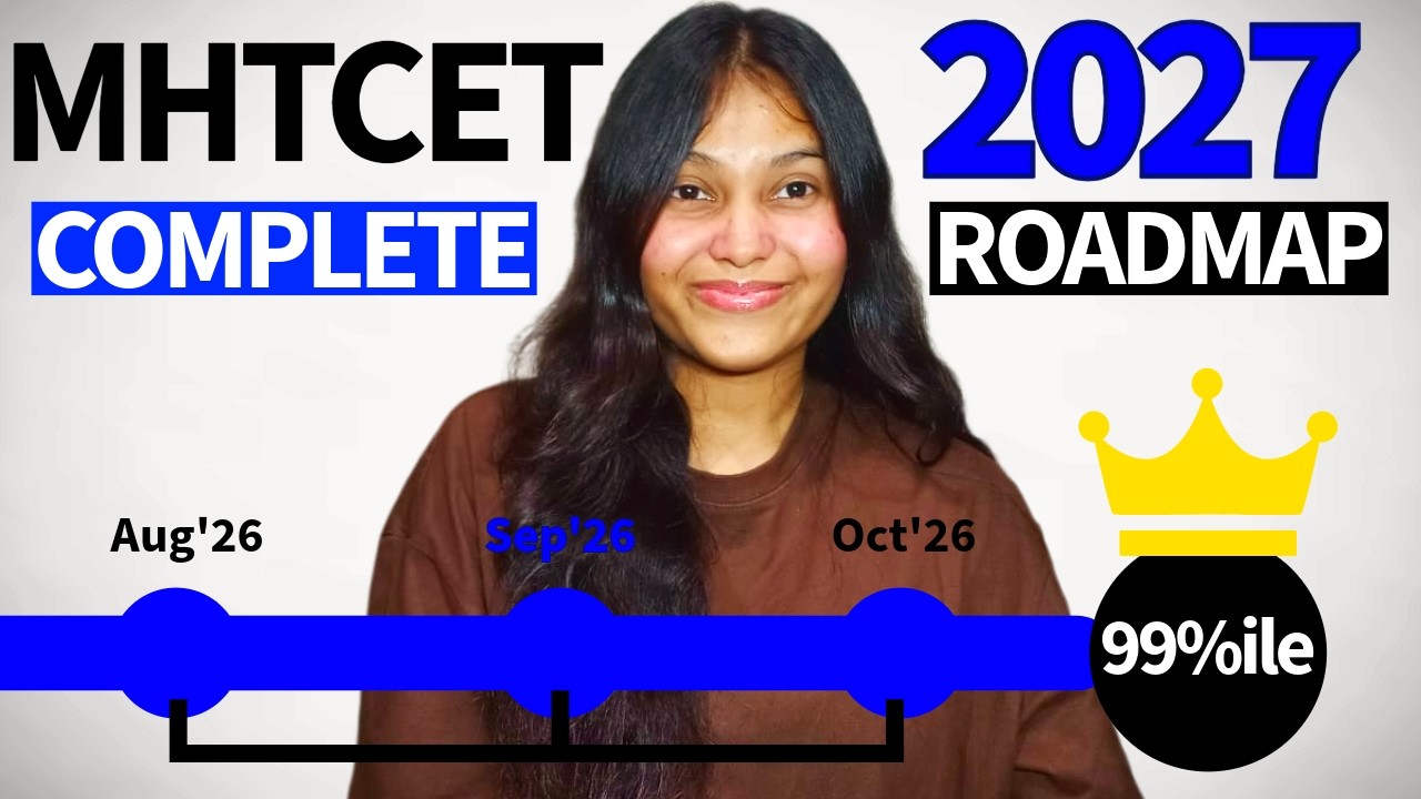 MHT-CET 2027 99%ile Roadmap | July to October Study Plan🔥 #mhtcet2027 #motivation