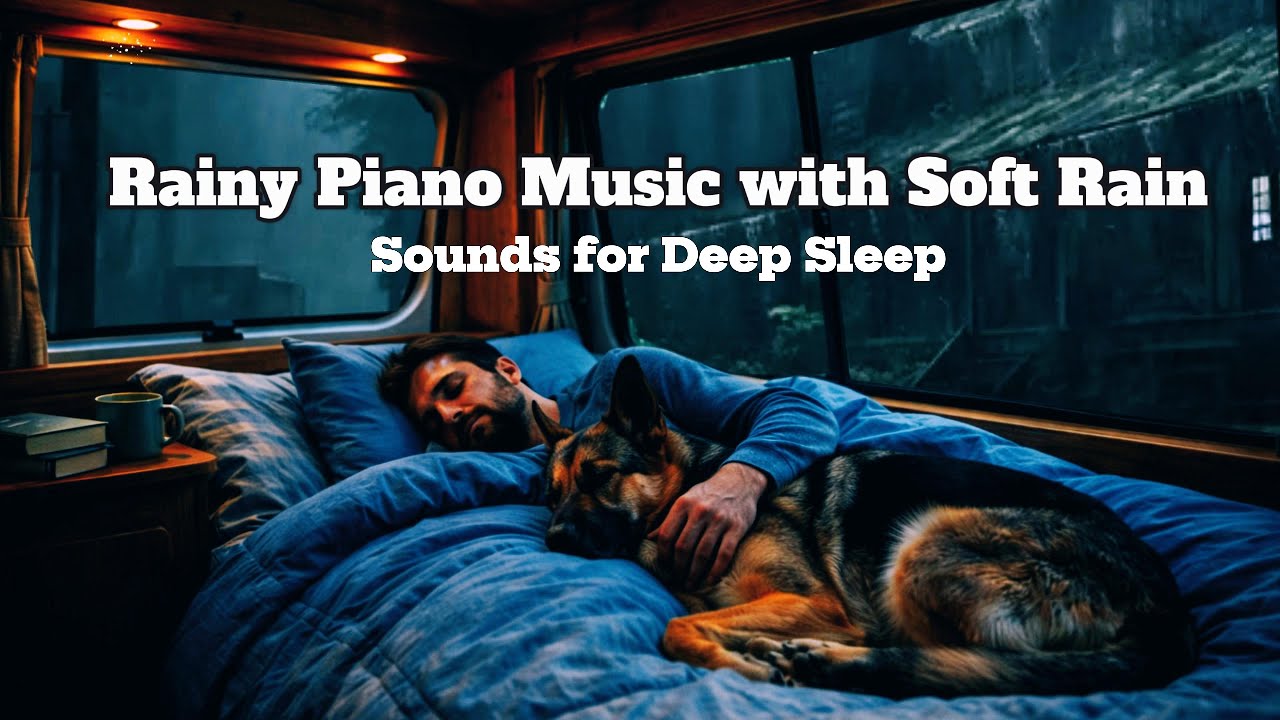 ⭐Rainy Piano Music with Soft Rain Sounds for Deep Sleep