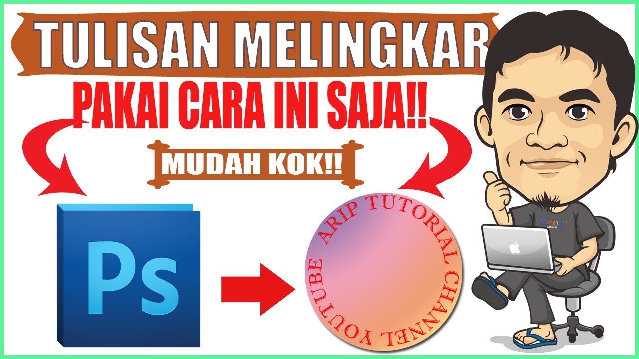 👉Inilah!! Cara Membuat Tulisan Melingkar di Photoshop Dengan Sempurna Bulat nya - Tutorial Pemula