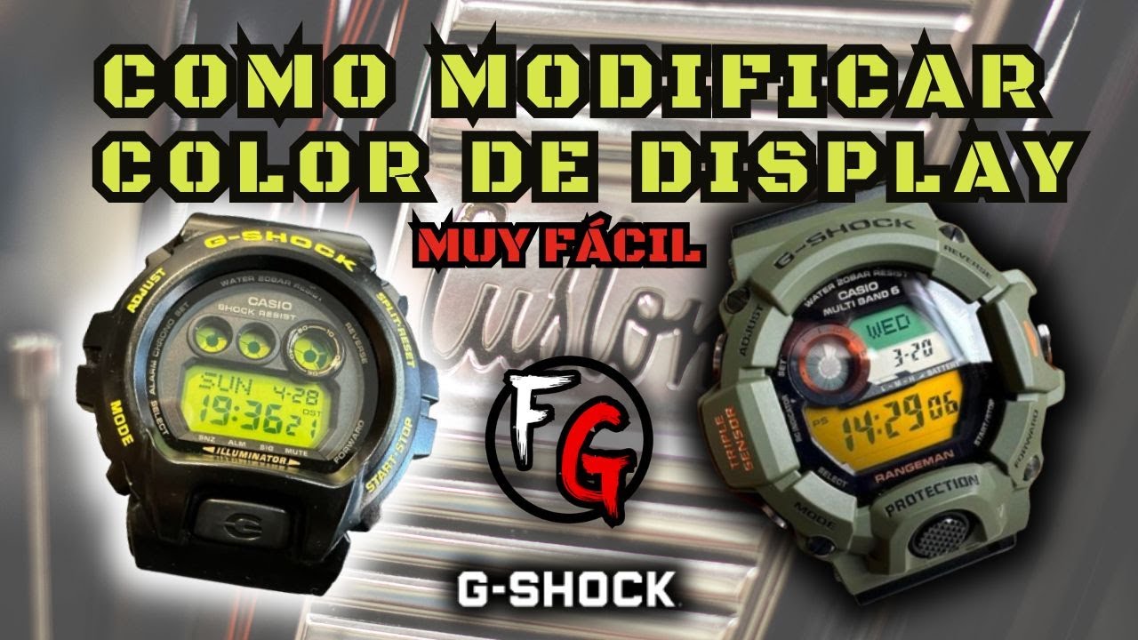 Como poner display de colores en un G-Shock