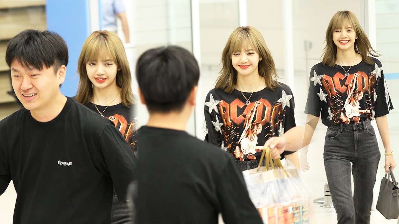 190903 블랙핑크(BLACKPINK) 리사(Lisa) 입국 Arrival (매니저 오빠 만나서 신난 리사) [인천공항] 4K 직캠 by 비몽