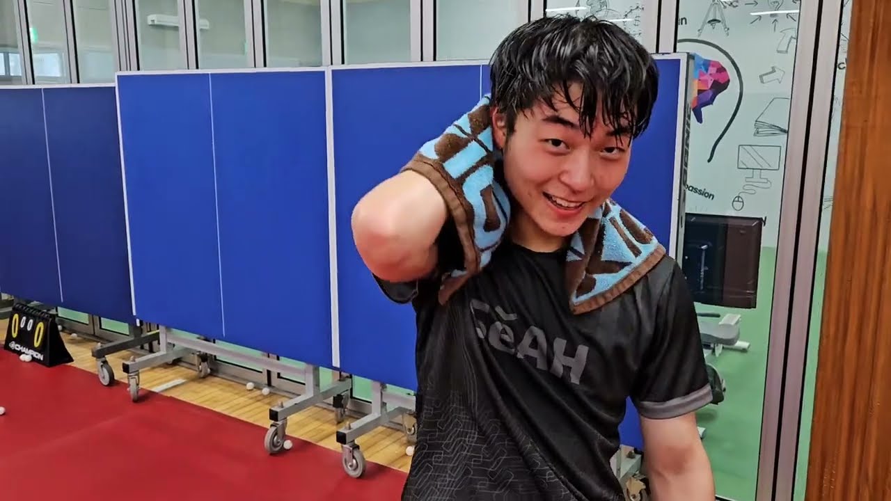 탁구선수들이 기술 하나를 만드는 과정💪(한도윤 선수,천민혁 코치)